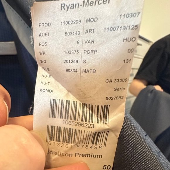 Strellson 'Ryan-Mercer' Dark 'Silvery' light blue / grey Suit (jacket & pants) - Picture 5 of 6